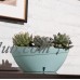 Santino Self Watering Planter CALIPSO Oval Shape L 13.5 Inch x H 5.1 Inch Purple/White Flower Pot   564101714